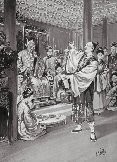 Li Po récitant devant l