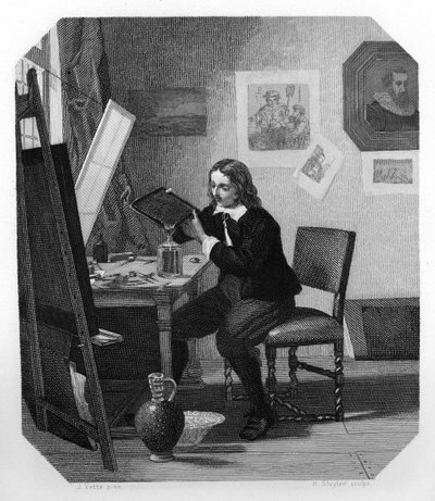 Cornelis Visscher, graveur néerlandais du 17ème siècle, c1870 - H. Sluyter