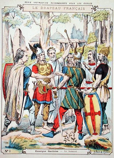 Guerriers gaulois prêtant serment, d
