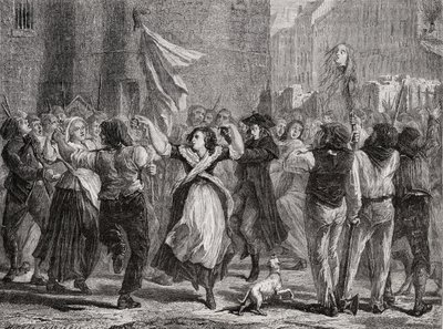 La tête de la princesse Lamballe (1749-92) exposée à Paris, le 3 septembre 1792 - H. de la Charlerie