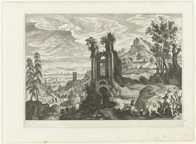 Paysage avec chasse à l