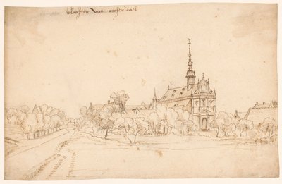 Le monastère Roosendael à Walem, entre les arbres - H. van Wel (attributed to)