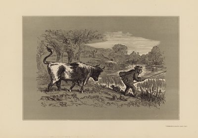 Croquis de pêche, n° 1, Regarde derrière - Hablot Knight (1815 92) Browne