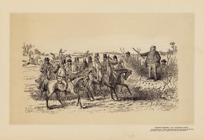 Croquis de chasse, n°2, une conférence agricole - Hablot Knight (1815 92) Browne