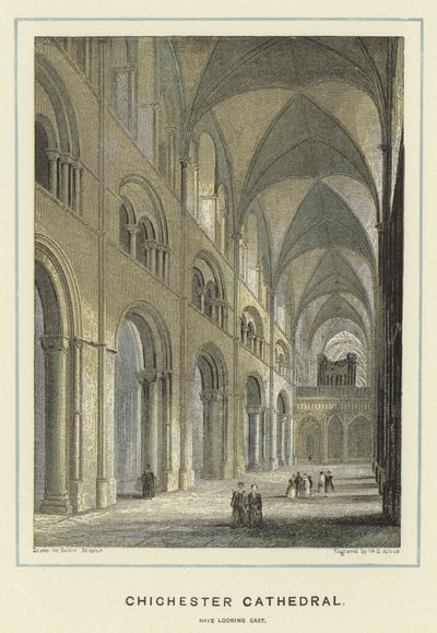 Cathédrale de Chichester, nef regardant vers l