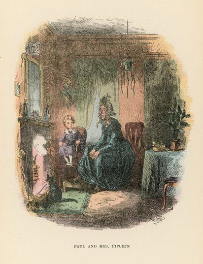 Illustration pour Dombey et Fils - Hablot Knight Browne
