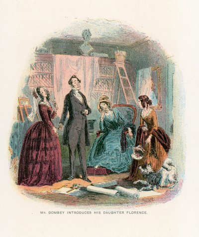 Illustration pour Dombey et Fils - Hablot Knight Browne