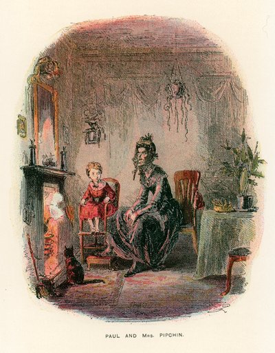Illustration pour Dombey et Fils - Hablot Knight Browne