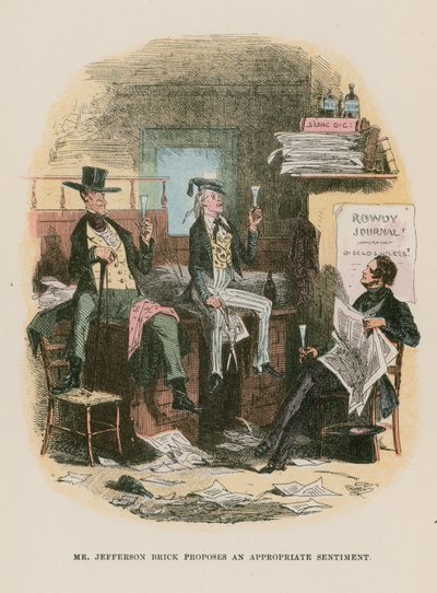 Illustration pour Martin Chuzzlewit - Hablot Knight Browne