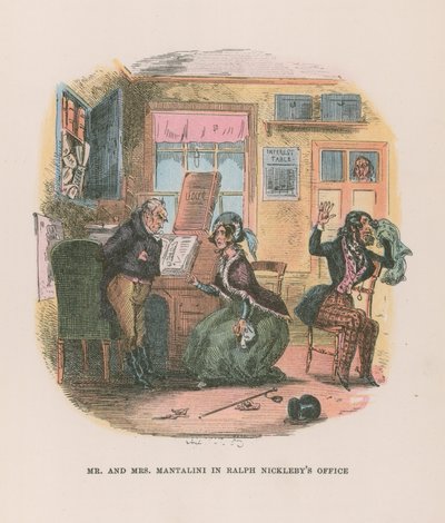 Illustration pour Nicholas Nickleby - Hablot Knight Browne