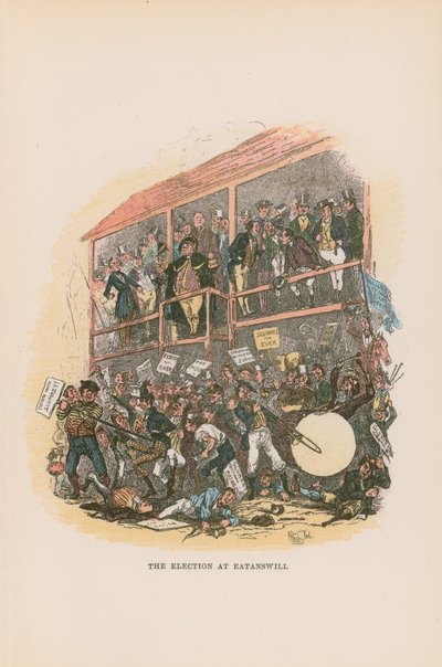 Illustration pour Les Papiers de Pickwick - Hablot Knight Browne