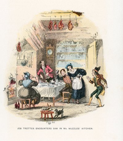 Illustration pour les Papiers Pickwick - Hablot Knight Browne