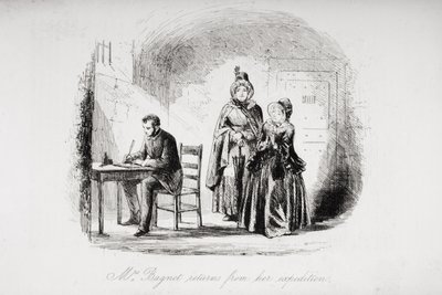 Mme Bagnet revient de son expédition, illustration de 