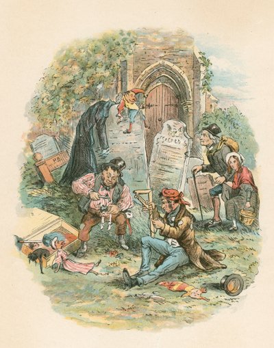 Scène de La Petite Dorrit de Charles Dickens, 1841 - Hablot Knight Browne