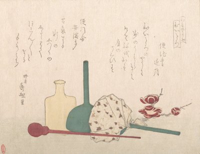 Objets en verre avec des fleurs de prunier - Hachifusa Shuri