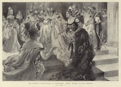 Le salon de Sa Majesté au palais de Buckingham (gravure) - Hal Hurst