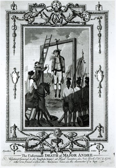 La mort malheureuse du Major André, Adjudant Général de l