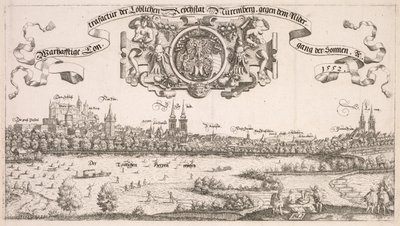 Vue panoramique de Nuremberg : Partie centrale - Hanns Lautensack