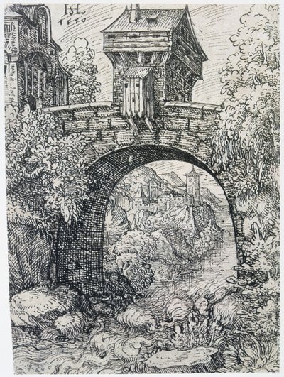 Paysage avec pont, 1550 - Hanns Sebald Lautensack