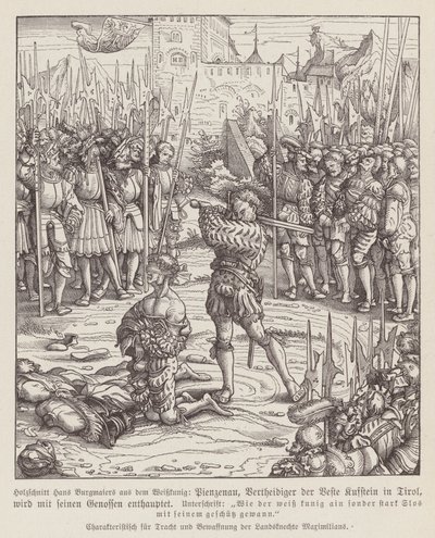 Exécution du gardien de Kufstein, Tyrol - Hans (after) Burgkmair