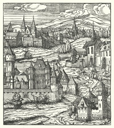 Wiener Neustadt, Autriche, lieu de naissance de Maximilien Ier, empereur du Saint-Empire romain germanique - Hans (after) Burgkmair
