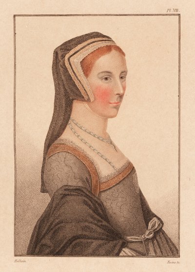 Anne Cresacre, âgée de 15 ans, pupille de Sir Thomas More (gravure) - Hans (after) Holbein the Younger