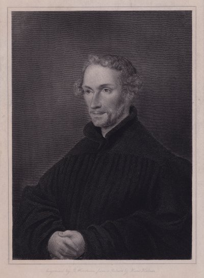Philipp Melanchthon, réformateur protestant allemand et collaborateur de Martin Luther (gravure) - Hans (after) Holbein the Younger