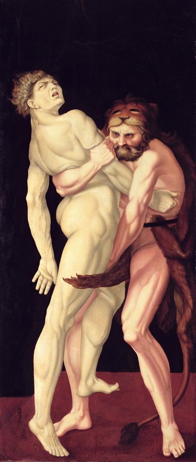 Hercule et Antée - Hans Baldung Grien