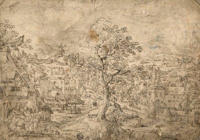 Paysage avec Abraham et les anges - Hans Bol