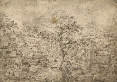 Paysage avec Abraham et les anges, 1567 - Hans Bol