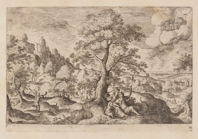 Planche 10, tirée de Paysages avec scènes de l