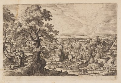Planche 16, tirée de Paysages avec scènes de l