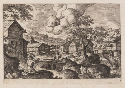 Planche 1, tirée de Paysages avec scènes de l