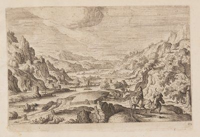 Planche 20, tirée de Paysages avec scènes de l