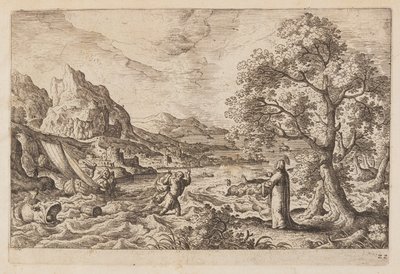 Planche 22, tirée de Paysages avec scènes de l