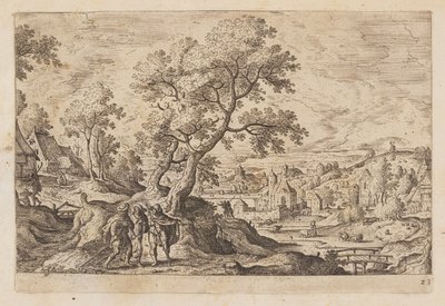 Planche 23, tirée de Paysages avec scènes de l