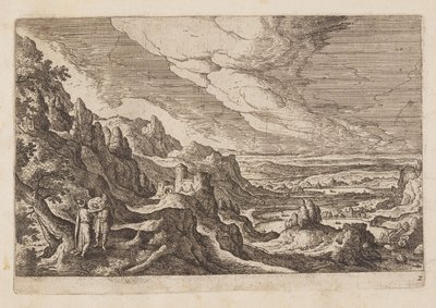 Planche 2, tirée de Paysages avec scènes de l