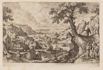 Planche 8, tirée de Paysages avec scènes de l