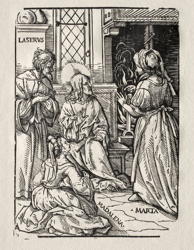 Le Christ dans la maison de Lazare - Hans Burgkmair