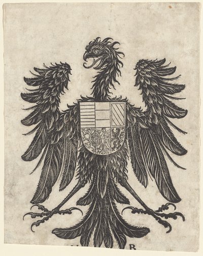 Blason avec un aigle unique - Hans Burgkmair I