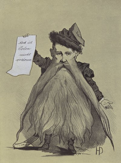 Caricature du patriote polonais Franciszek Smolka - Hans Canon