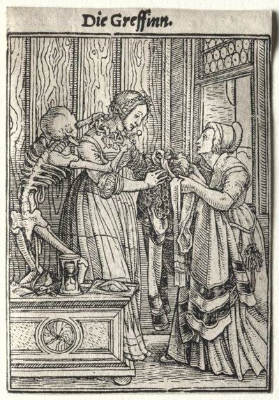 La Danse macabre : La Comtesse - Hans Holbein the Younger