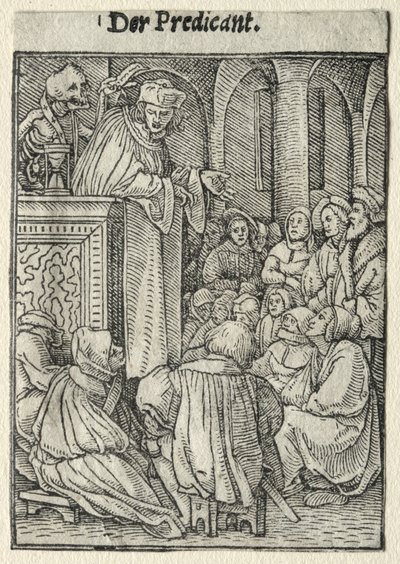 La Danse de la Mort : Le Prédicateur - Hans Holbein the Younger