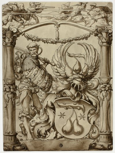 Dessin pour les armoiries héraldiques suisses - Hans Holbein the Younger