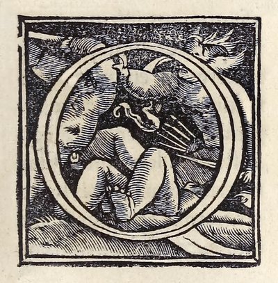Lettre ornée "O" de la troisième édition de 