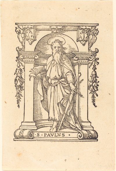 Saint Paul avec Livre et Épée - Hans Holbein der Jüngere