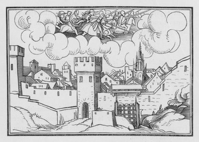 Signes et présages vus à Jérusalem, 2 Maccabées V, 2 - Hans Holbein der Jüngere