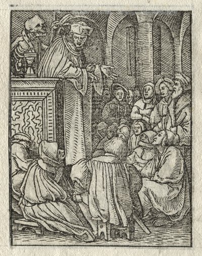 La Danse de la Mort : Le Prédicateur ; Le Prêtre - Hans Holbein the Younger
