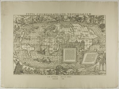 Type Cosmographicus Universalis, Sim. Grynaeus, Novus Orbis, Basileae 1532 - Hans Holbein the Younger