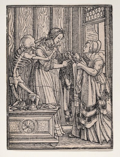 La comtesse, de La Danse de la Mort, vers 1526, publié en 1538 - Hans Lützelburger